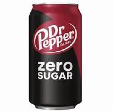 bilde av dr pepper zero sugar can 24*330ml