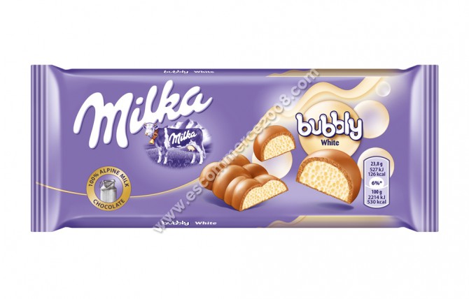 bilde av milka bubbly white 15*95g