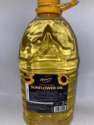 bilde av ammara sunflower oil refined 4*5l