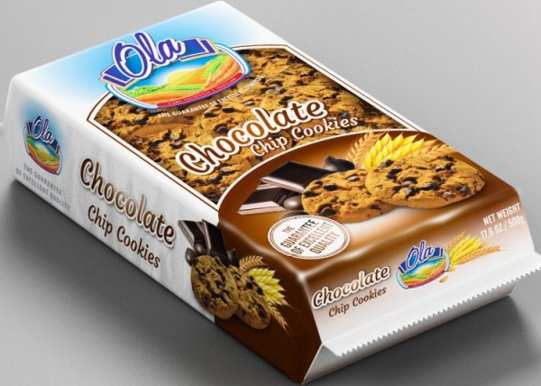 bilde av ola chocopiki chocolate chip cookies 10*500g