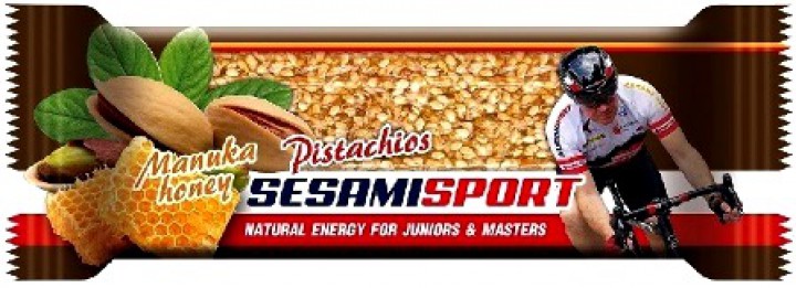 bilde av sesamisport pistachios honey 36*35g