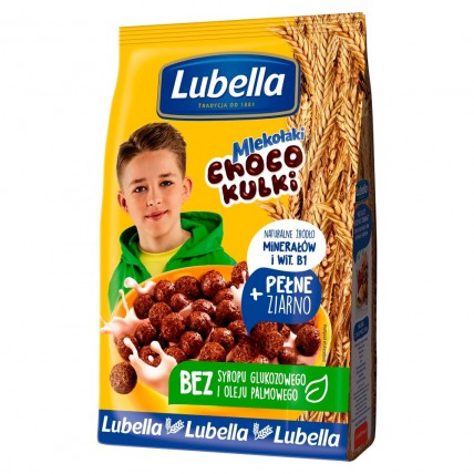 bilde av lubella mlekolaki choco kulki - frokostblanding 9*500g