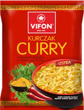 bilde av vifon kurczak curry nudler 24*70g