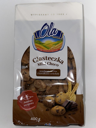 bilde av ola mini choco cookies 10*400g