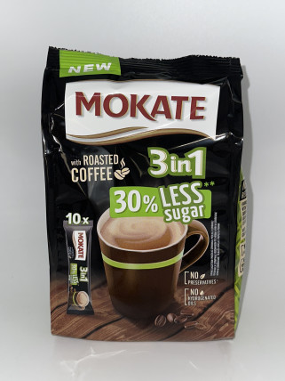 bilde av mokate 3in1 less sugar 10*(10*17g)