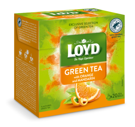 bilde av loyd green tea orange mandarin 10* (20*1,5g)