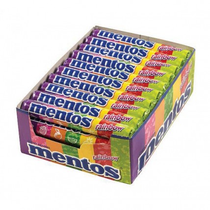 bilde av mentos chewy dragees rainbow 40*37.5g