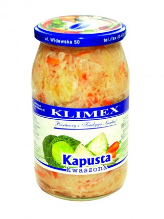 bilde av klimex kapusta kwaszona m gulrot 8*850g