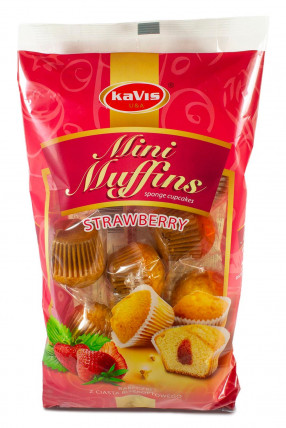 bilde av kavis mini muffins strawberry 10*300g