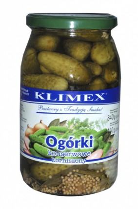 bilde av klimex ogorki kornison 8*840g