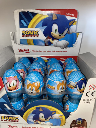 bilde av zaini chocolate egg sonic 24*20g