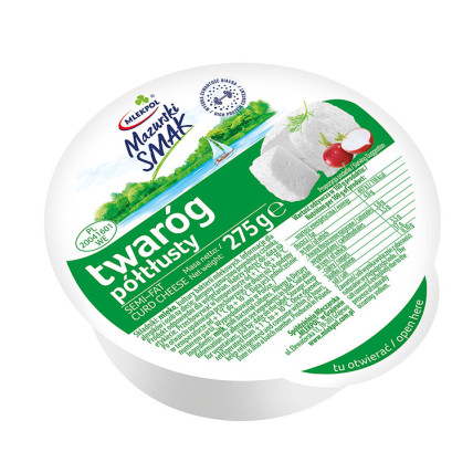 bilde av mlekpol mazurski smak twarog semi fat 8*275g
