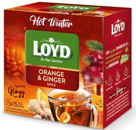 bilde av loyd hot winter orange ginger 10*45g (15*3g)