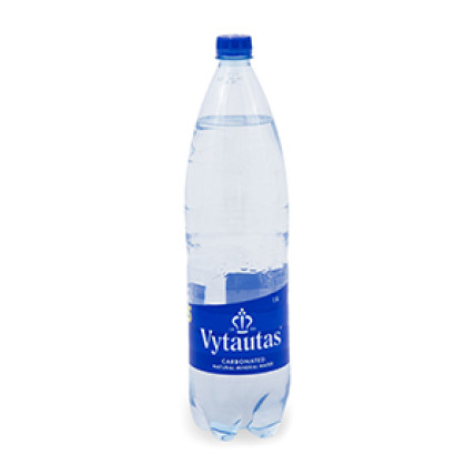 vytautas natural mineral water carbonated 6*1,5l