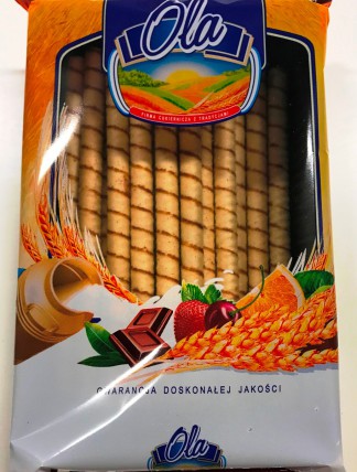 bilde av ola wafer rolls chocolate filling 12*300g