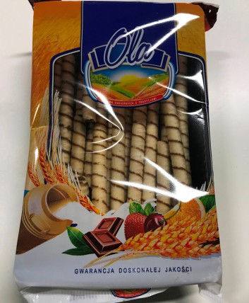 bilde av ola wafer rolls nut filling 12*300g