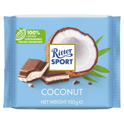 bilde av ritter sport coconut 12*100g