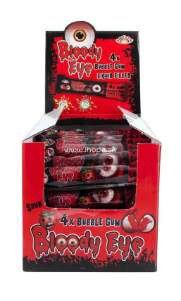 bilde av s&f bloody eye bubble gum 4 stk 48*20g