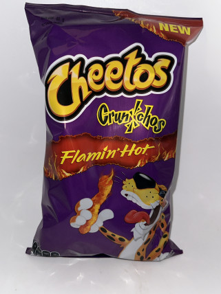 bilde av cheetos crunchos flamin hot 28*80g