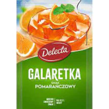 bilde av delecta galaretka smak pomaranczowy 20*75g