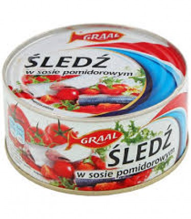 bilde av graal sledz sild i tomatsaus 12*300g