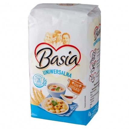 bilde av basia uniwersalna typ 480 - hvetemel 10*1kg