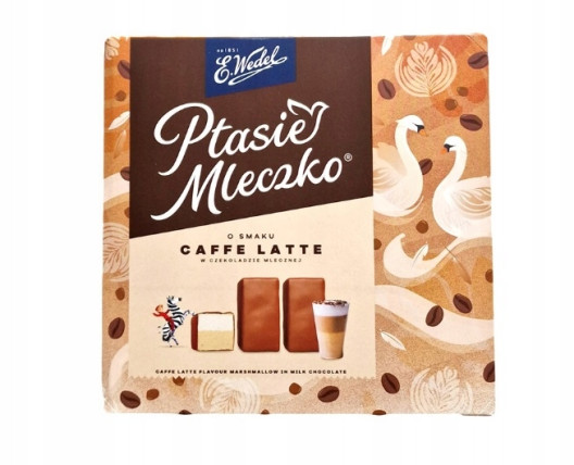 bilde av e wedel ptasie mleczko caffe latte 18*340g