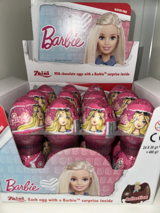 bilde av zaini chocolate egg barbie 24*20g