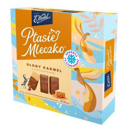 bilde av e wedel ptasie mleczko salted caramel 18*340g