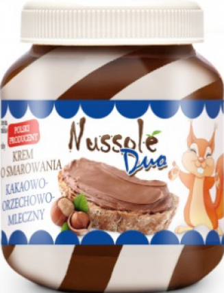 bilde av nussole duo cocoa hazelnut milk spread 9*350g