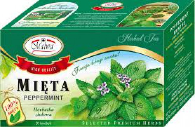 bilde av malwa mieta peppermint herbal te 12*20poser