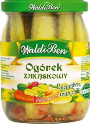 bilde av waldiben ogorek zakaskowy with chilli 8*485g