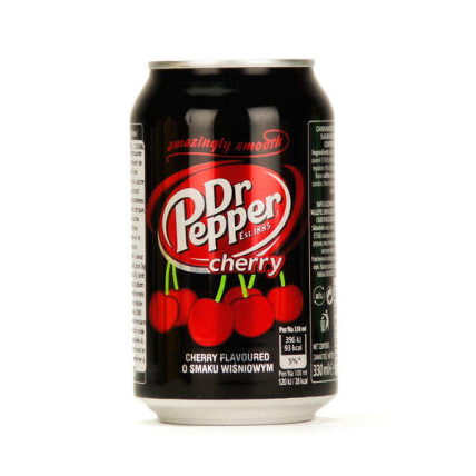 bilde av dr pepper cherry can 24*330ml