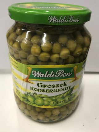 bilde av waldiben groszek green peas 8*690g