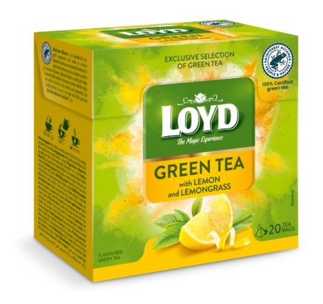 bilde av loyd green tea with lemon lemongrass 10*30g (20*1,5g)