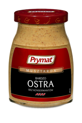 bilde av prymat musztarda ostra - sennep 9*180g