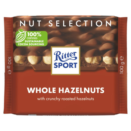 bilde av ritter sport whole hazelnuts 10*100g