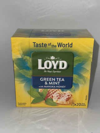 bilde av loyd green tea with mint manuka honey 10*34g (20*1,7g)