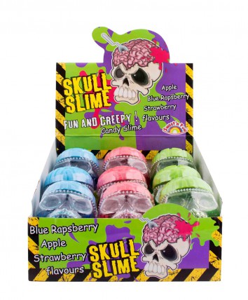 bilde av sour busters skull slime 9*100g