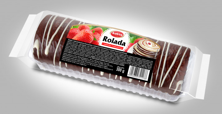 bilde av kavis swiss roll strawberry 10*300g