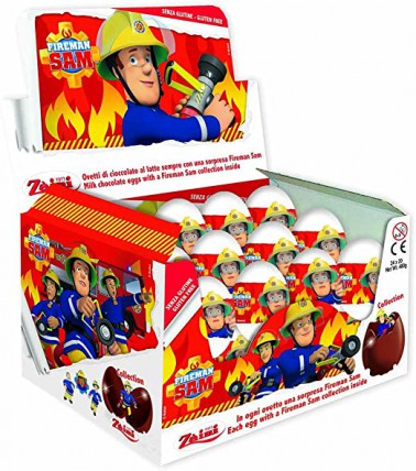 bilde av zaini chocolate egg fireman sam 24*20g