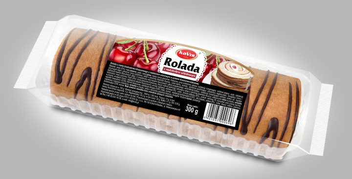 bilde av kavis swiss rolls cherry 10*300g