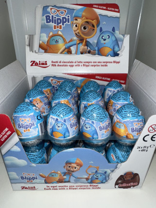 bilde av zaini chocolate egg blippi 24*20g