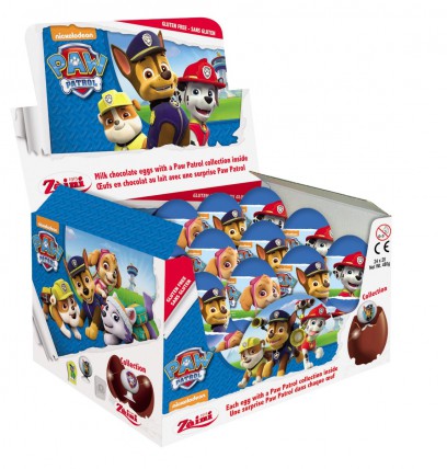 bilde av zaini chocolate egg paw patrol 24*20g