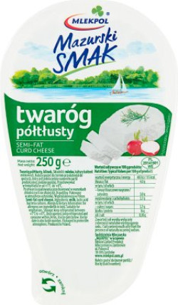 bilde av mlekpol mazurski twarog poltlusty halvfett 6*250g