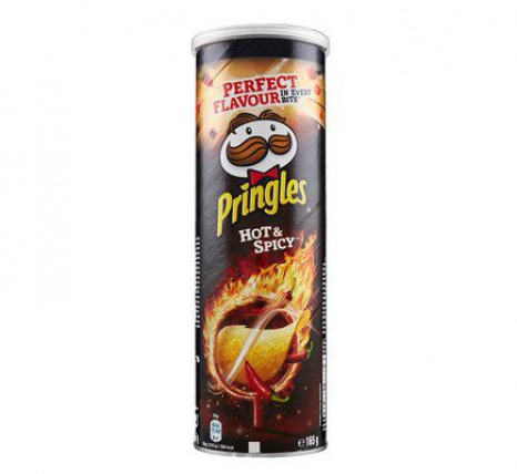 bilde av pringles hot spicy 19*165g