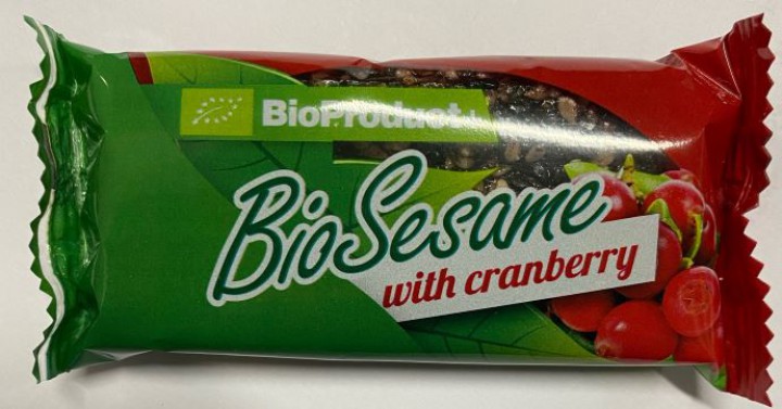 bilde av bio sesame with cranberry 36*27g