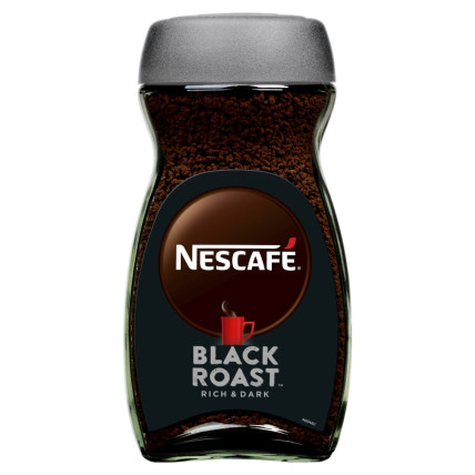 bilde av nescafe black roast 6*200g