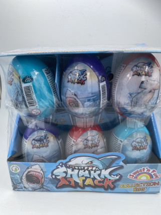 bilde av sf shark attack plastic egg 18*10g