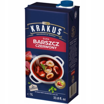 bilde av krakus barszcz czerwony - redbeet soup 8*1ltr